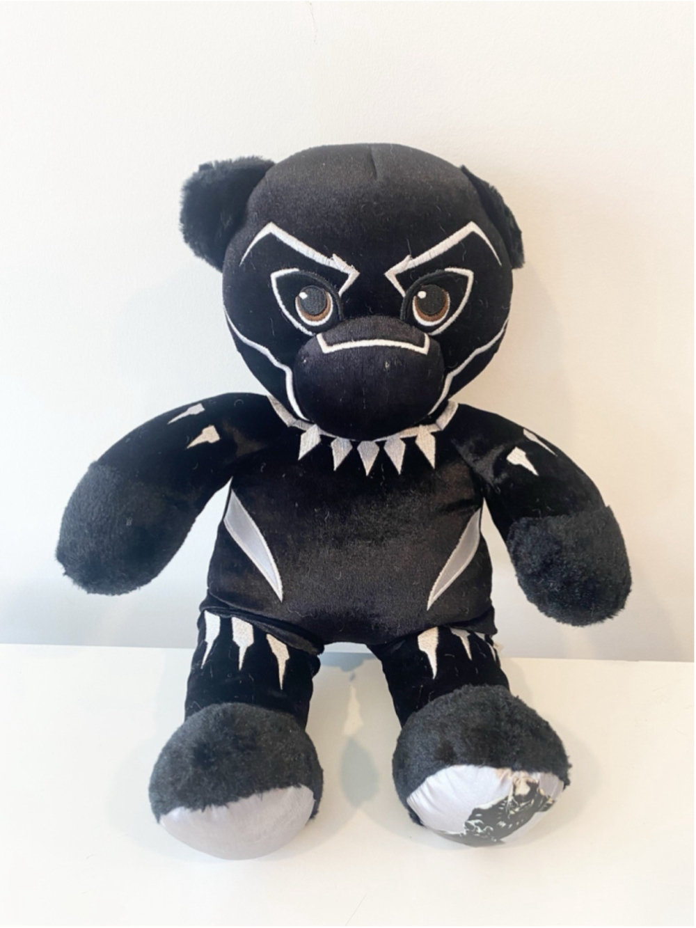 Build-A-Bear Marvel Black Panther Plush Teddy Bear 16” 2019 Avengers BABW